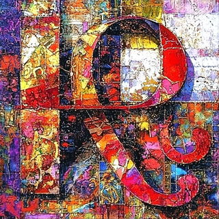 Lacework Parable style, Midjourney V6.1: typographic composition with large letters