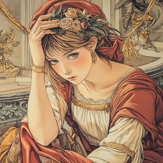 Highsummer Cascadefront style, Midjourney V6.1: classical 18th-century oil painting