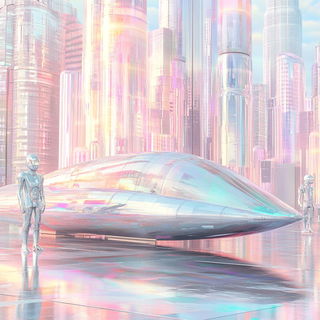 Neon Cliffs on Felt style, Midjourney V6.1: cinematic shot from sci-fi movie