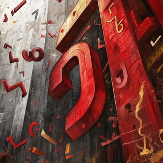 Anansi Coralwork style, Midjourney V6.1: typographic composition with large letters