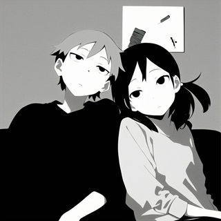 Folkloramic style, Midjourney V6.1: black-and-white manga comic strip