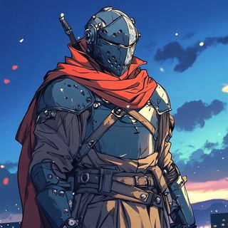 Embankment Colossus style, Midjourney V6.1: concept art character design of retropunk steam knight
