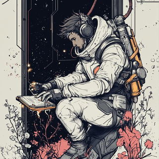 Sunroomemory style, Midjourney V6.1: editorial illustration for popular scientific magazine cover