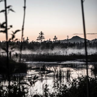 Sunroomemory style, Midjourney V6.1: realistic landscape photograph of quiet dawn