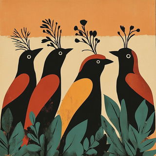 Ribbonscript Ornamentals style, Midjourney V6.1: traditional folk art