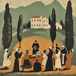 Ribbonscript Ornamentals style, Midjourney V6.1: classical 18th-century oil painting