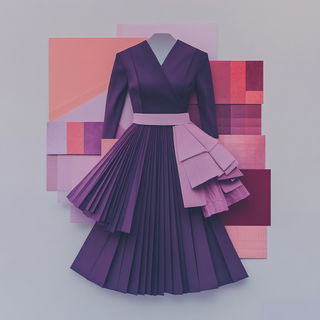 Rainbow Badlands style, Midjourney V6.1: haute-couture fashion outfit