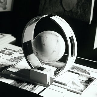 Balustradion style, Midjourney V6.1: abstract 3D render