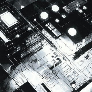 Balustradion style, Midjourney V6.1: technical infrastructure blueprint schematics
