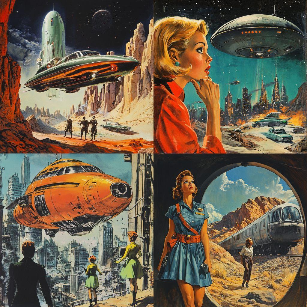 Ed Emshwiller style, Midjourney V6.1, render 1 of 4