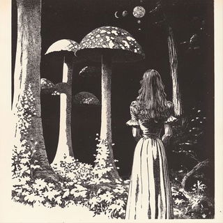 Floranomadics style, Midjourney V6.1: retro fairy-tale illustration