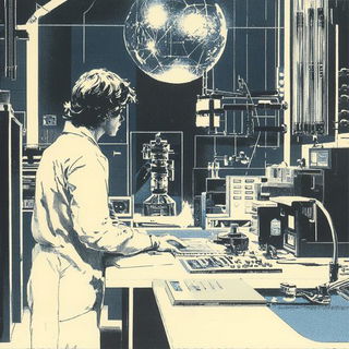 Floranomadics style, Midjourney V6.1: editorial illustration for popular scientific magazine cover