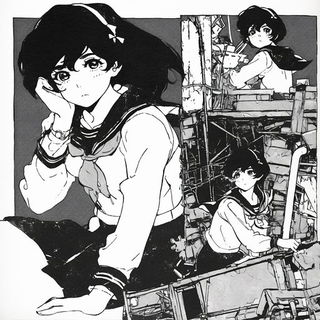 Floranomadics style, Midjourney V6.1: black-and-white manga comic strip