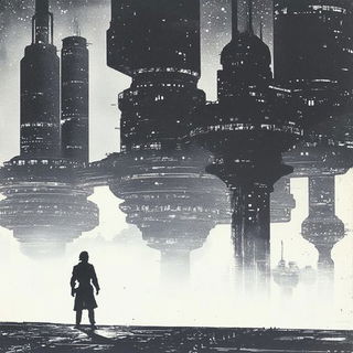 Floranomadics style, Midjourney V6.1: cinematic shot from sci-fi movie
