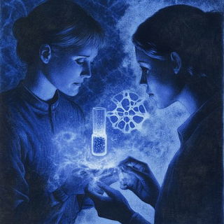 Coralocrypha style, Midjourney V6.1: editorial illustration for popular scientific magazine cover