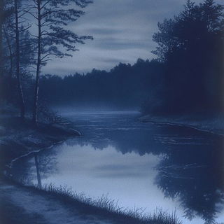 Coralocrypha style, Midjourney V6.1: realistic landscape photograph of quiet dawn