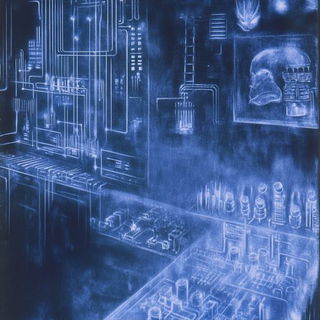 Coralocrypha style, Midjourney V6.1: technical infrastructure blueprint schematics