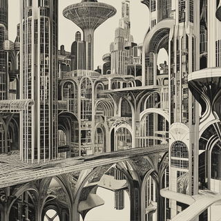 Tealcryo style, Midjourney V6.1: megacity with futuristic bioarchitecture