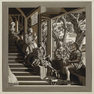 Tealcryo style, Midjourney V6.1: classical 18th-century oil painting