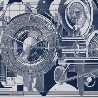 Tealcryo style, Midjourney V6.1: technical infrastructure blueprint schematics