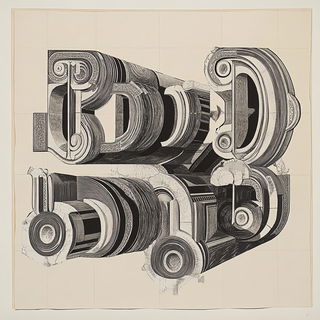 Tealcryo style, Midjourney V6.1: typographic composition with large letters