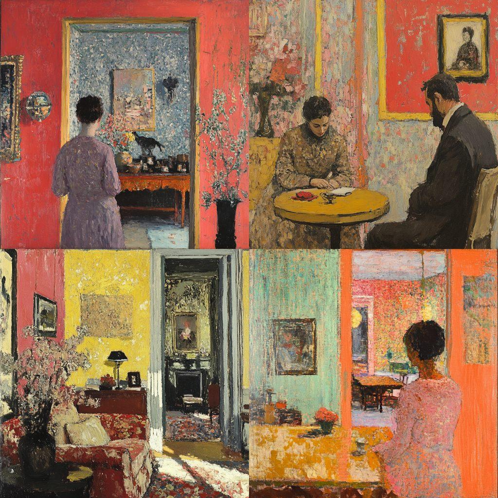 Edouard Vuillard style, Midjourney V6.1, render 1 of 4