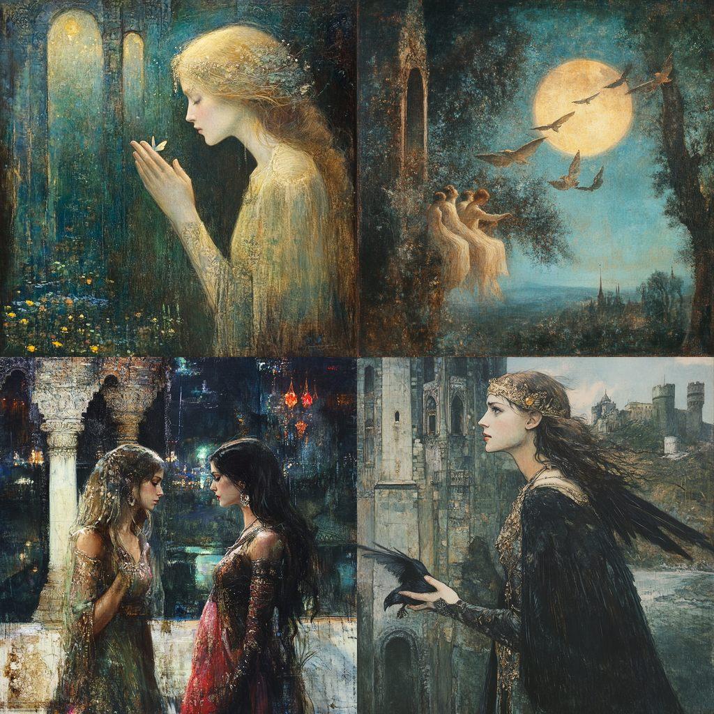 Eduard Veith style, Midjourney V6.1, render 1 of 4