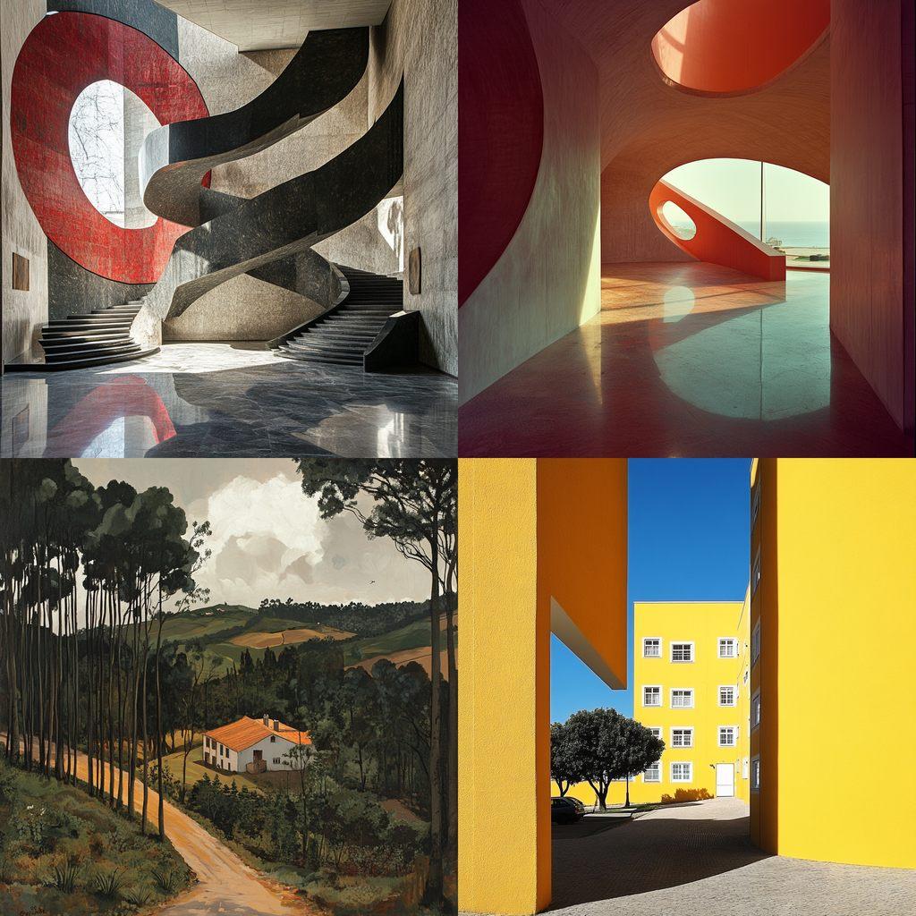 Eduardo Souto Moura style, Midjourney V6.1, render 1 of 4