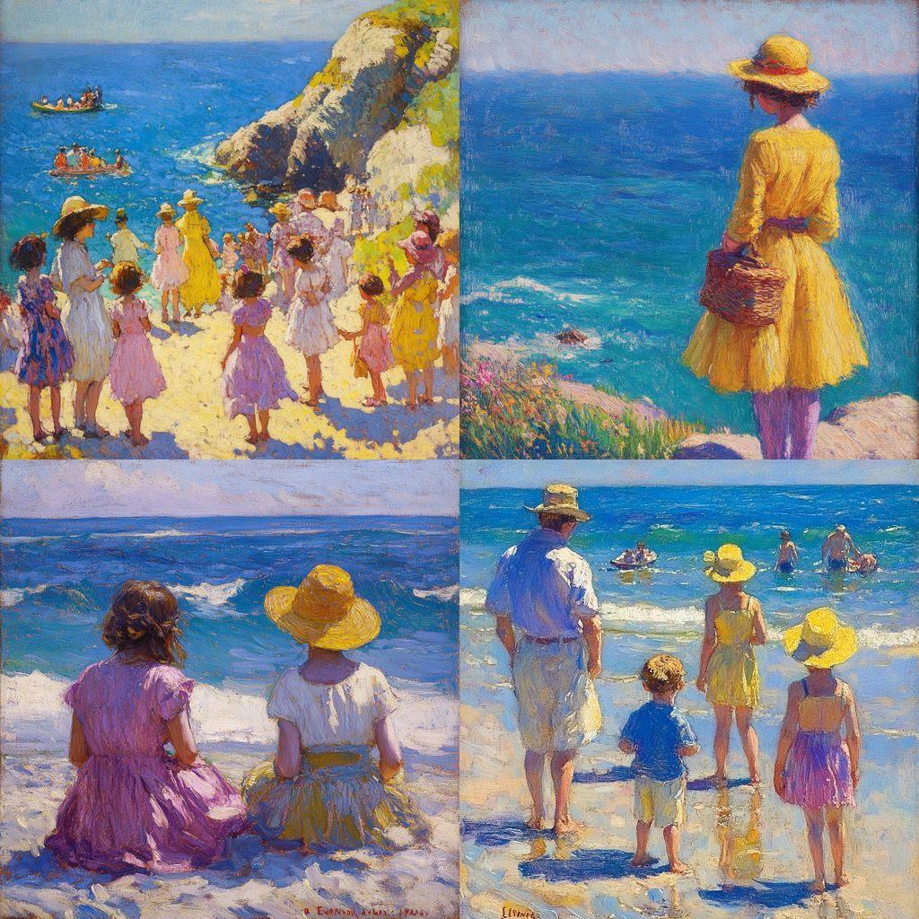 Edward Henry Potthast style, Midjourney V6.1, render 1 of 4