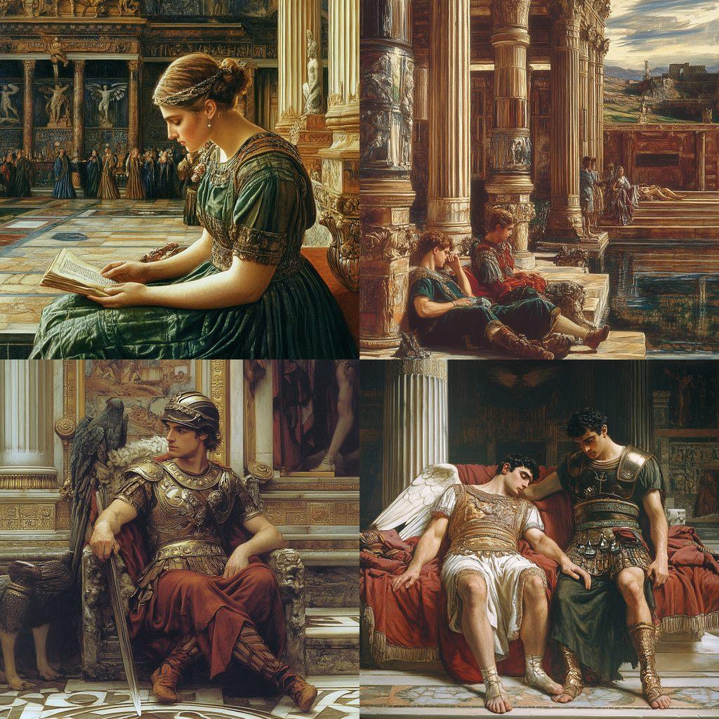 Edward Poynter style, Midjourney V6.1, render 1 of 4