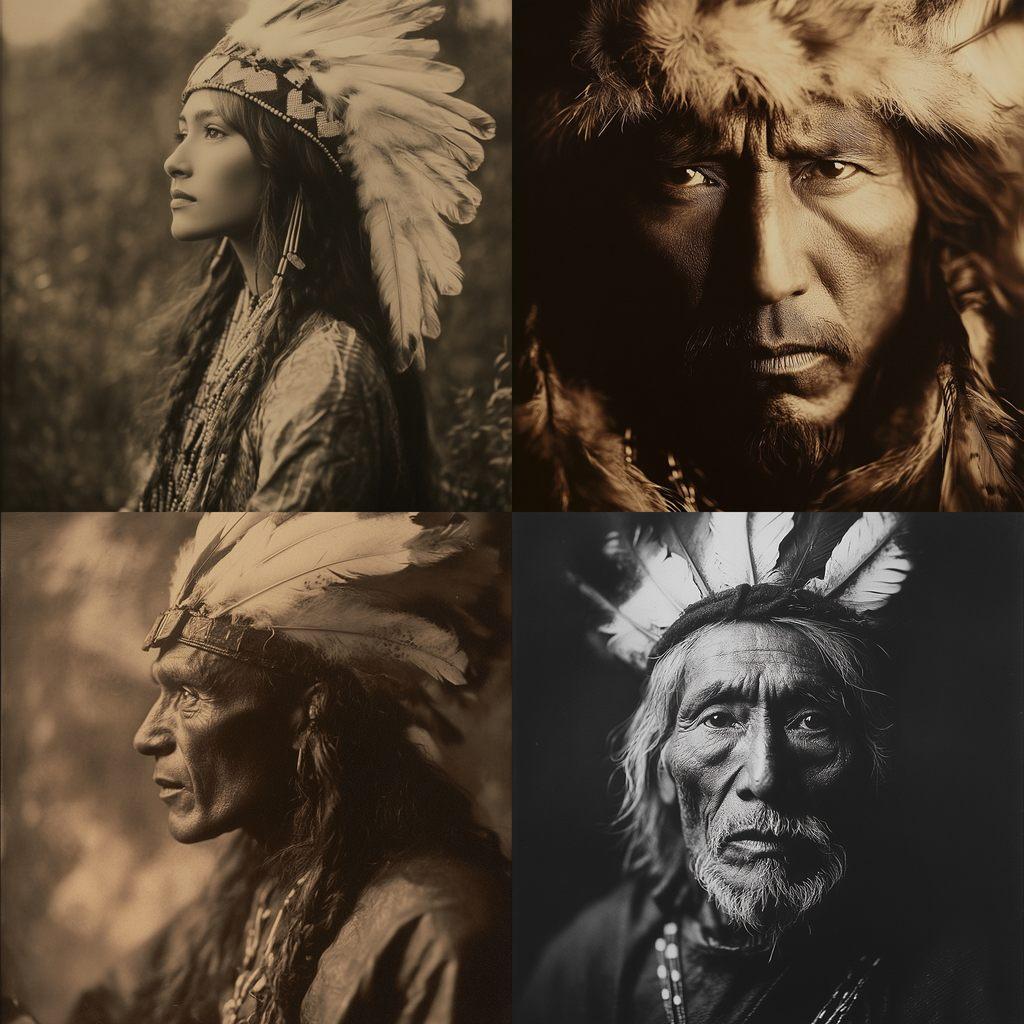 Edward S. Curtis style, Midjourney V6.1, render 1 of 4