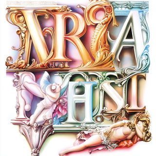 Rainmark Apparition style, Midjourney V6.1: typographic composition with large letters