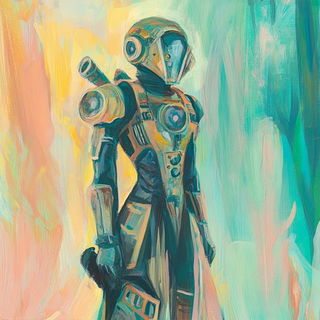 Mandapamorph style, Midjourney V6.1: concept art character design of retropunk steam knight
