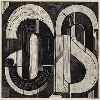 Heliograph Mantis style, Midjourney V6.1: typographic composition with large letters