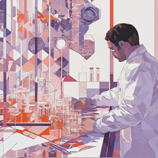 Mythicurbana style, Midjourney V6.1: editorial illustration for popular scientific magazine cover