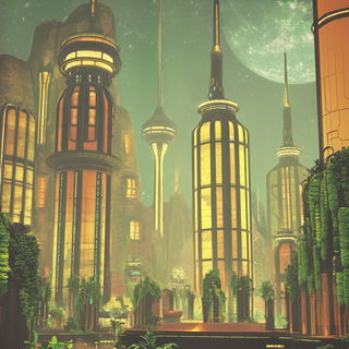 Candytopia style, Midjourney V6.1: megacity with futuristic bioarchitecture