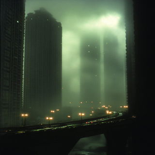Cliffmist Mineralism style, Midjourney V6.1: megacity with futuristic bioarchitecture