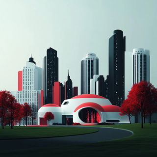 Inkastellar style, Midjourney V6.1: megacity with futuristic bioarchitecture
