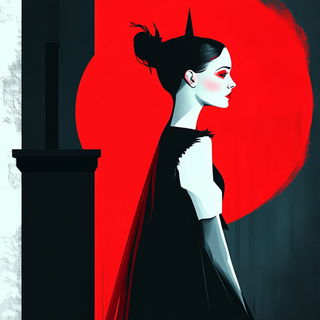 Inkastellar style, Midjourney V6.1: retro fairy-tale illustration
