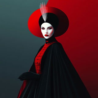 Inkastellar style, Midjourney V6.1: haute-couture fashion outfit