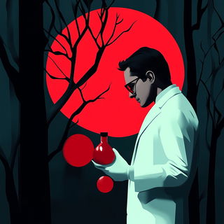 Inkastellar style, Midjourney V6.1: editorial illustration for popular scientific magazine cover