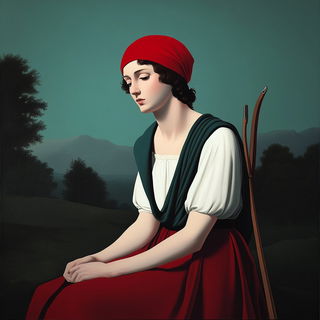 Inkastellar style, Midjourney V6.1: classical 18th-century oil painting