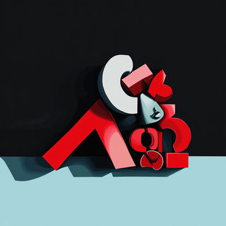 Inkastellar style, Midjourney V6.1: typographic composition with large letters