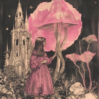 Opalichthys style, Midjourney V6.1: retro fairy-tale illustration