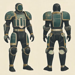 Flamingo Warpworld style, Midjourney V6.1: concept art character design of retropunk steam knight