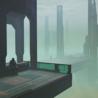 Flamingo Warpworld style, Midjourney V6.1: cinematic shot from sci-fi movie