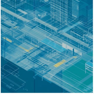 Flamingo Warpworld style, Midjourney V6.1: technical infrastructure blueprint schematics