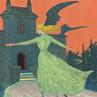 Storymarble style, Midjourney V6.1: retro fairy-tale illustration