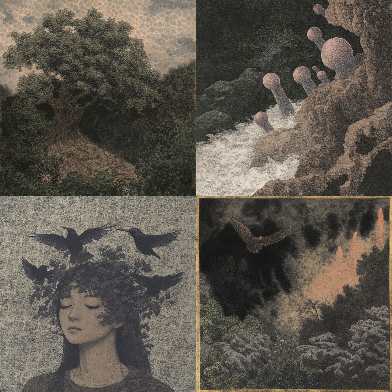 Volcanocenobrite style, Midjourney V6.1, render 1 of 4