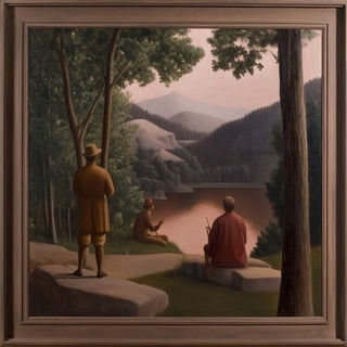 Archiscreen style, Midjourney V6.1: classical 18th-century oil painting